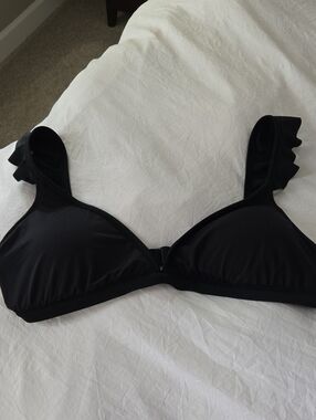 Black Women's Adjustable Swim Top